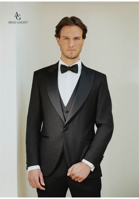 Suit with jacket featuring rhinestone appliqués ARAX GAZZO | dress | 254 100BLACK